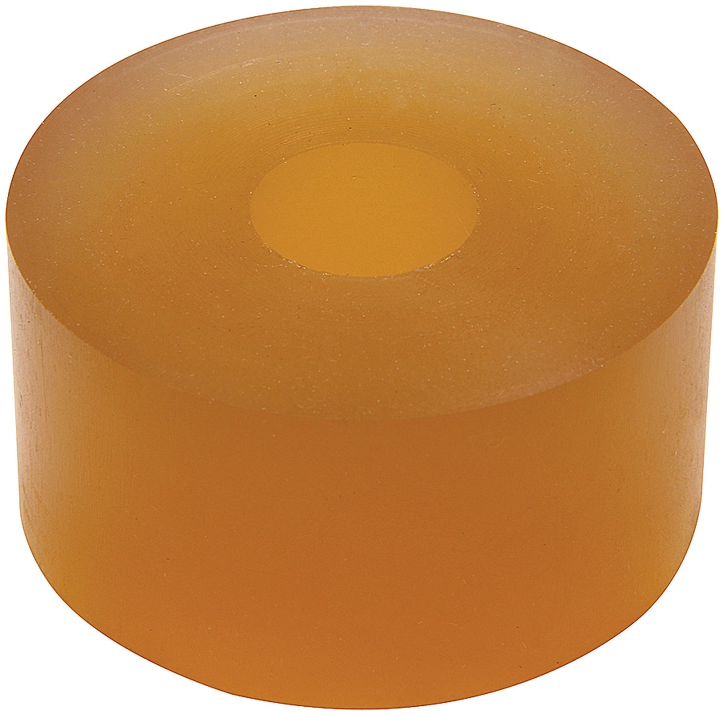Bump Stop Puck - 2 in OD - 0.5 in ID - 1 in Tall - 40 Durometer - Polyurethane - Brown - 14 mm Shocks - Each