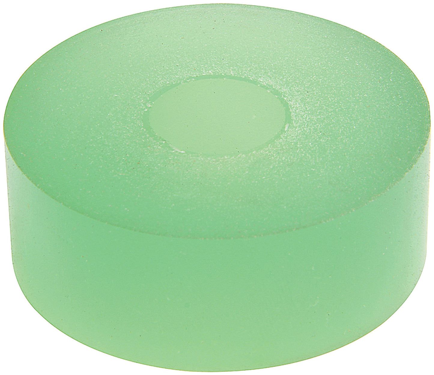 Bump Stop Puck - 2 in OD - 0.5 in ID - 0.75 in Tall - 50 Durometer - Polyurethane - Green - 14 mm Shocks - Each