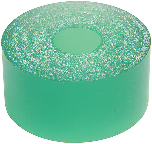 Bump Stop Puck - 2 in OD - 0.5 in ID - 1 in Tall - 50 Durometer - Polyurethane - Green - 14 mm Shocks - Each