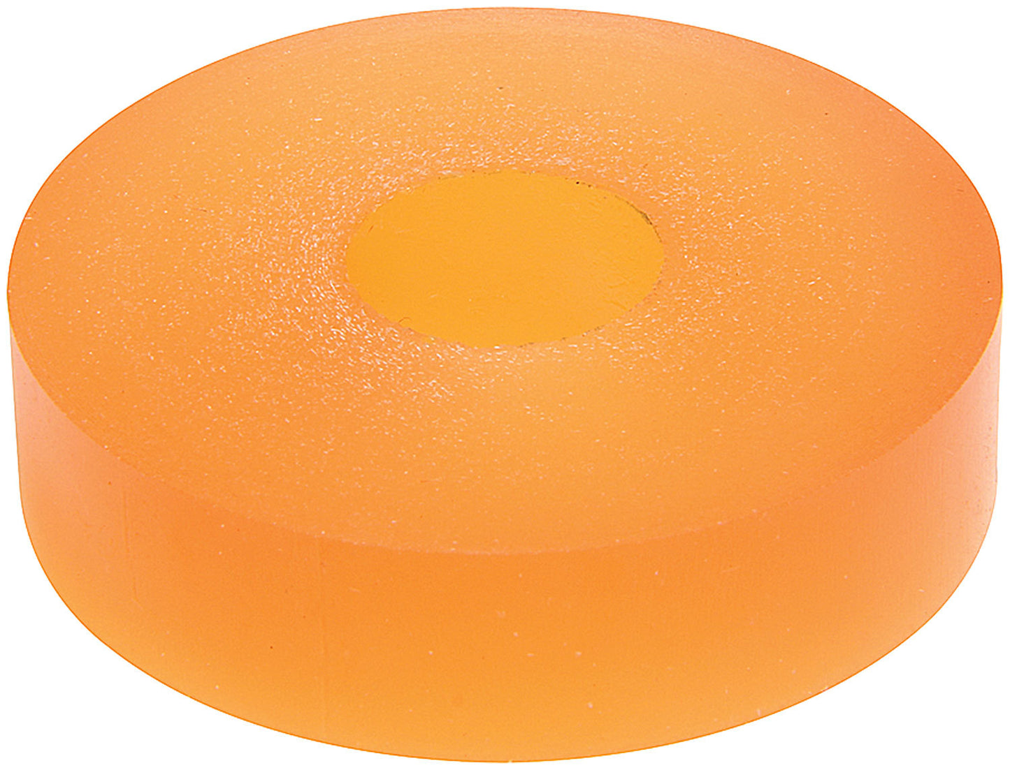 Bump Stop Puck - 2 in OD - 0.5 in ID - 0.5 in Tall - 55 Durometer - Polyurethane - Orange - 14 mm Shocks - Each