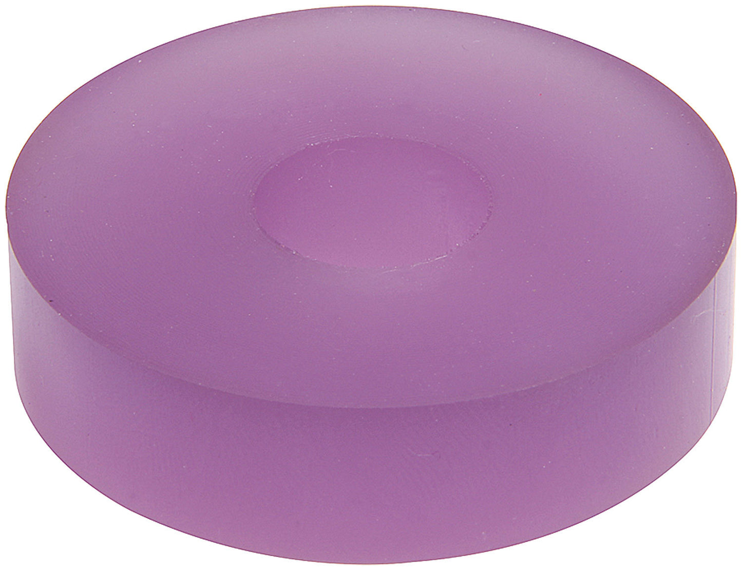 Bump Stop Puck - 2 in OD - 0.5 in ID - 0.5 in Tall - 60 Durometer - Polyurethane - Purple - 14 mm Shocks - Each