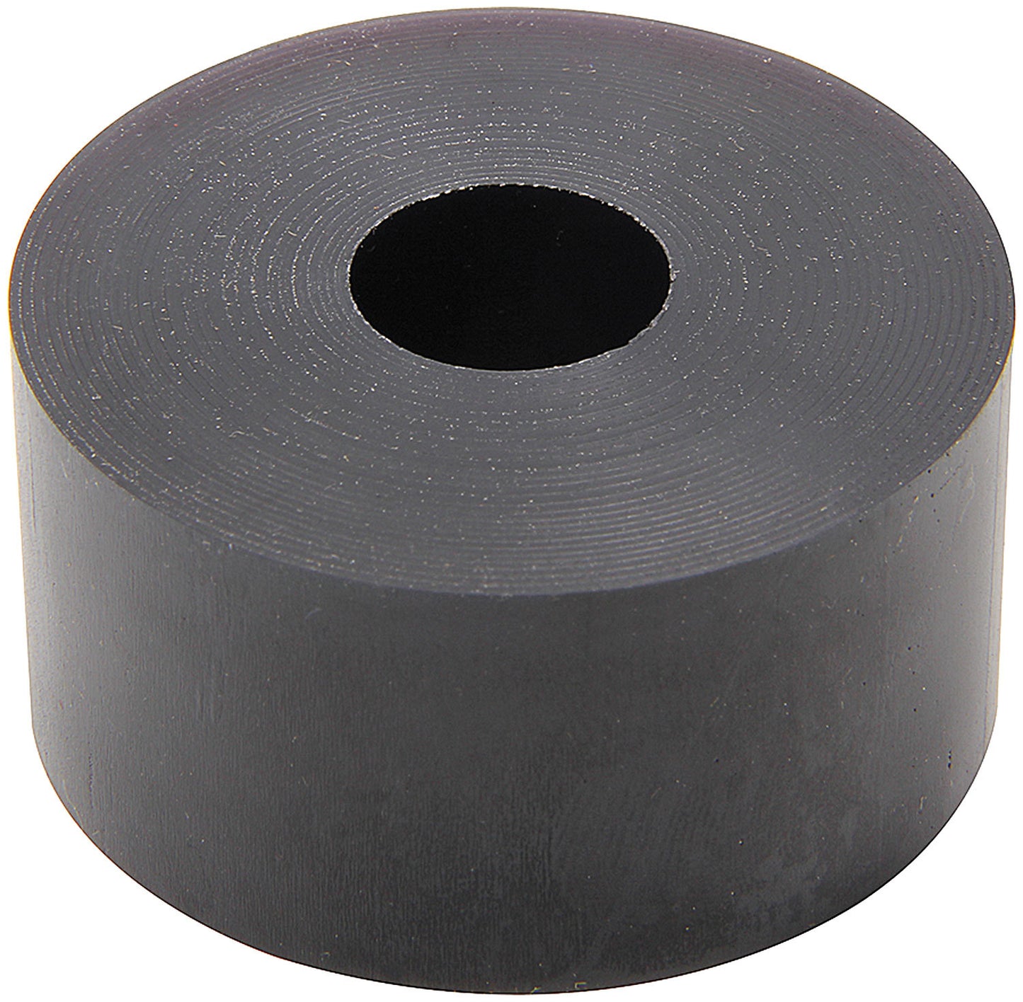 Bump Stop Puck - 2 in OD - 0.5 in ID - 1 in Tall - 65 Durometer - Polyurethane - Black - 14 mm Shocks - Each