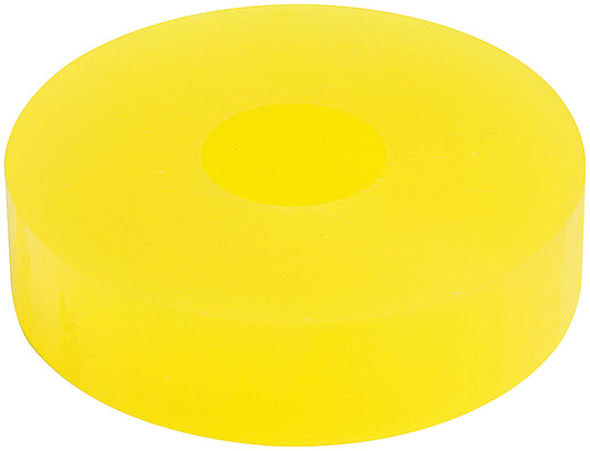 Bump Stop Puck - 2 in OD - 0.5 in ID - 0.5 in Tall - 75 Durometer - Polyurethane - Yellow - 14 mm Shocks - Each