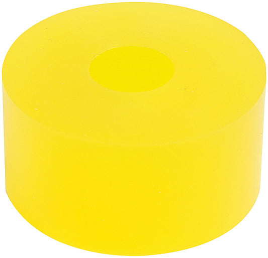 Bump Stop Puck - 2 in OD - 0.5 in ID - 1 in Tall - 75 Durometer - Polyurethane - Yellow - 14 mm Shocks - Each