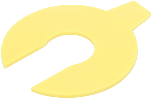 Shock Shim - U-Shaped - 1/16 in Thick - Plastic - Yellow - 14 mm Shocks - Set of 25