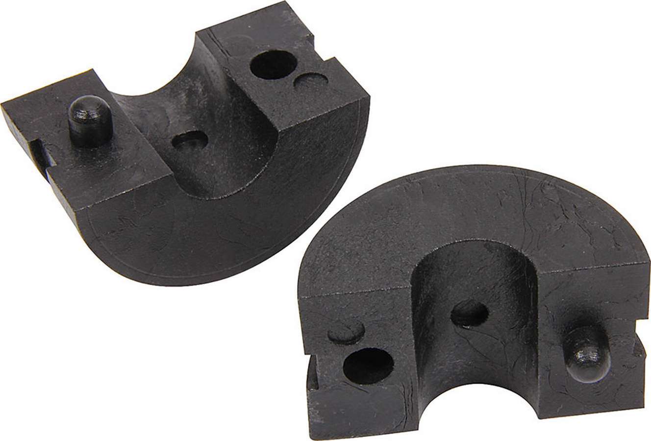 Shock Shim - Collar Style - 2-Piece - 1 in Thick - Plastic - Black - 14 mm Shocks - Pair