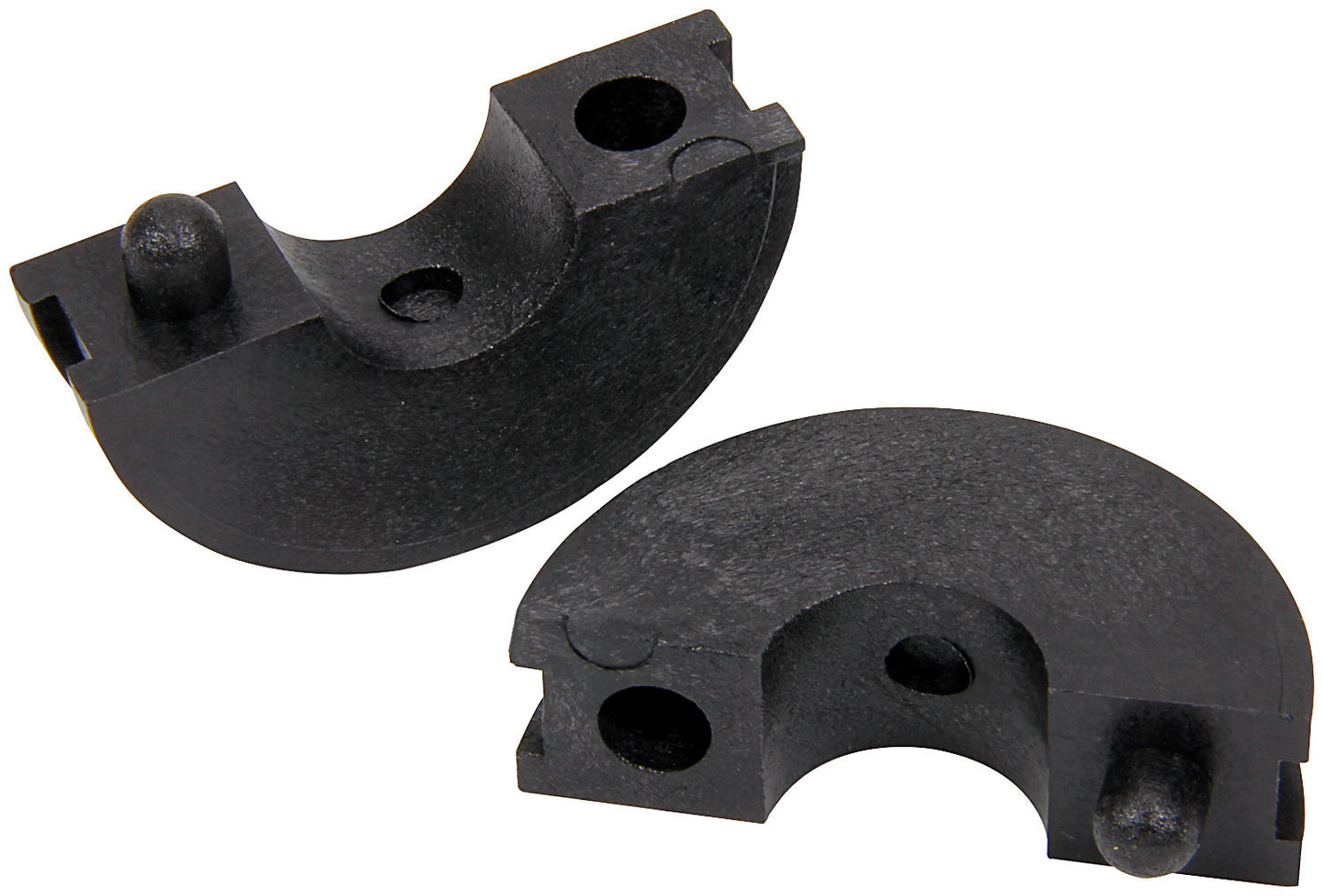 Shock Shim - Collar Style - 2-Piece - 1/2 in Thick - Plastic - Black - 16 mm Shocks - Set of 10