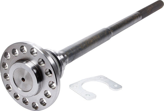 Axle Shaft - 33 in Long - 31 Spline Carrier - 5 x 4.50 / 4.75 / 5.00 in Bolt Pattern - 9 in of Spline - Bearing Included - Steel - Natural - Each