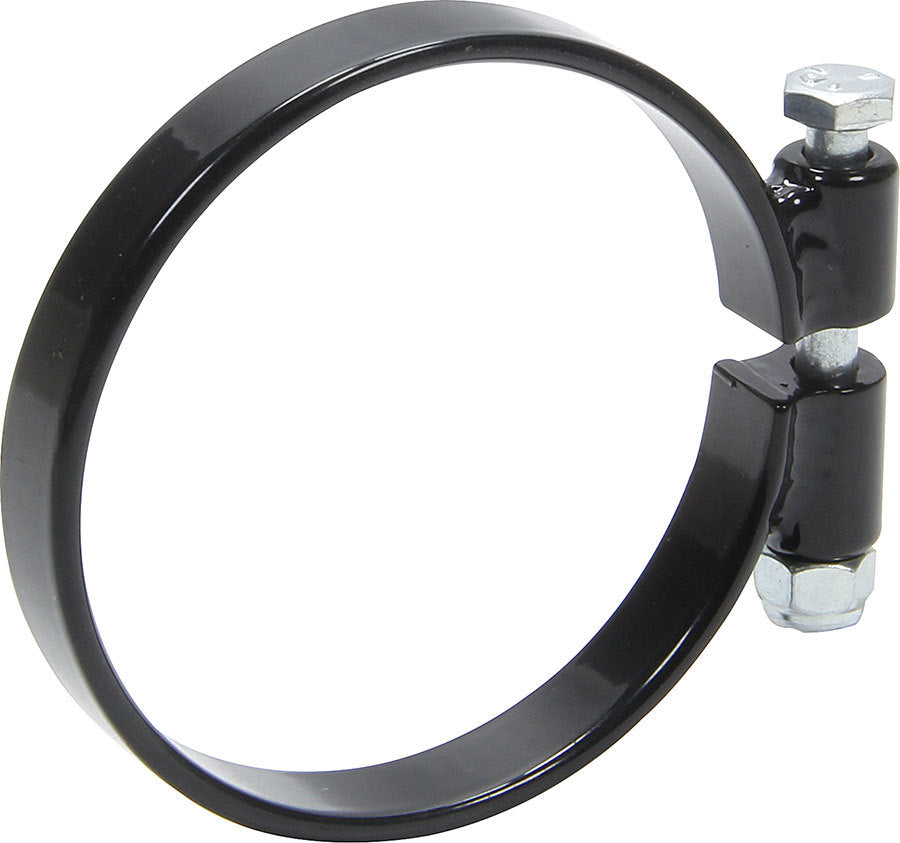 Axle Housing Retainer Clamp - 1-Piece - Bolt-On - 3 in ID - 1/2 in Wide - 1/8 in Thick - Black Paint - Natural - 3 in OD Axle Tube - Each