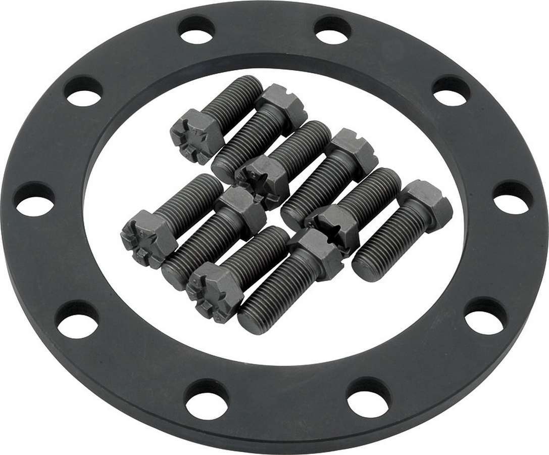 Ring Gear Spacer - 0.313 in Thick - Bolts - Steel - Black Oxide - 7.5 in - GM 10-Bolt - Kit