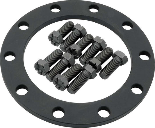 Ring Gear Spacer - 0.313 in Thick - Bolts - Steel - Black Oxide - 7.5 in - GM 10-Bolt - Kit