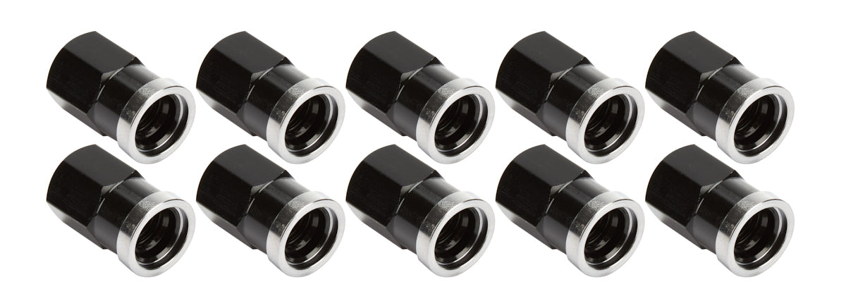 Nut - 3/8-16 in Thread - Short - Aluminum - Black Anodized - Quick Change Gear Covers - Set of 10