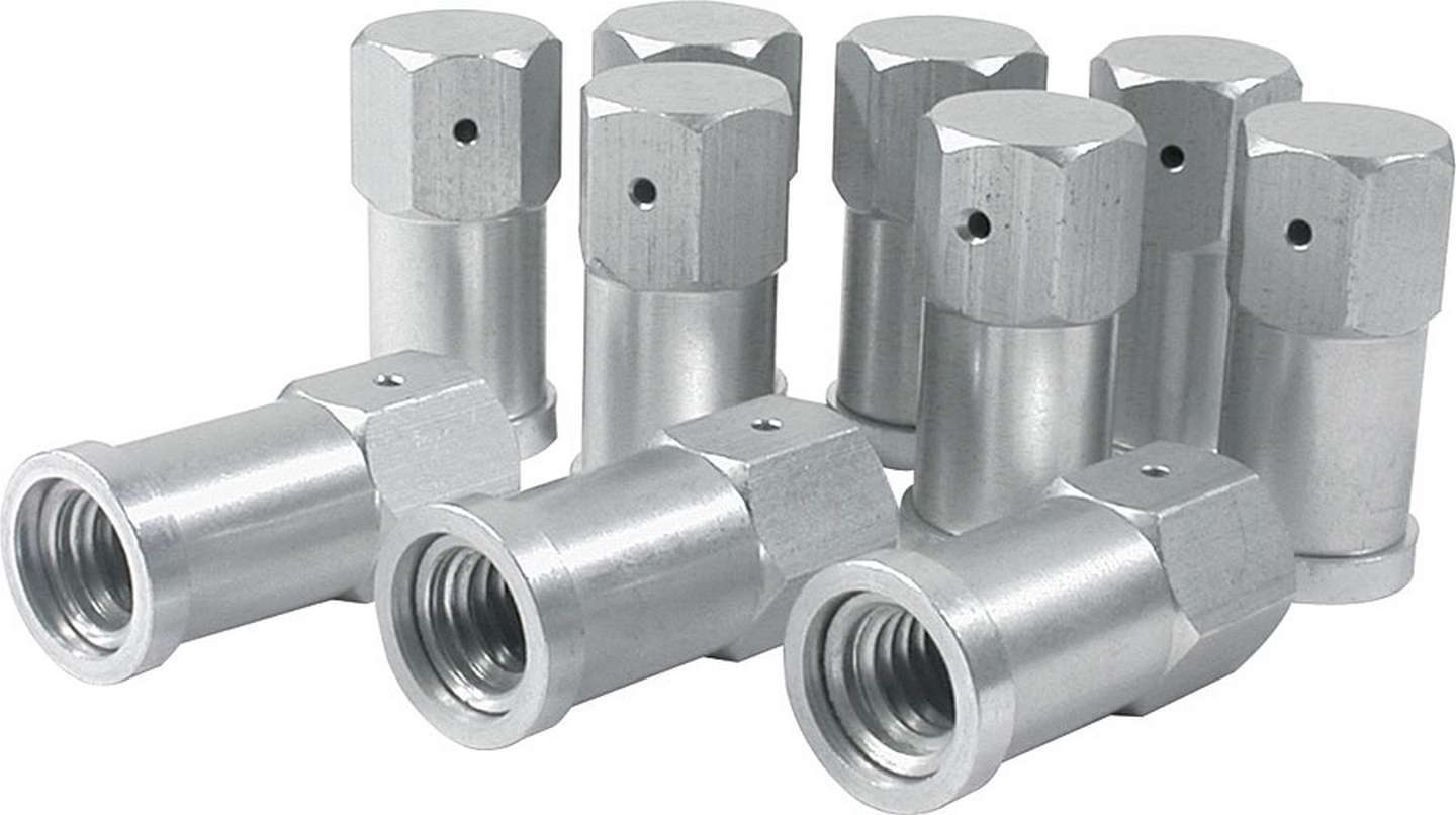 Nut - 3/8-16 in Thread - Aluminum - Clear Anodized - Allstar Quick Change Gear Covers - Set of 10