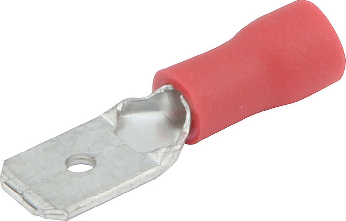 Spade Terminal - Insulated - 22-18 Gauge Wire - Male - Tin Plated Copper / Plastic - Red - Set of 20