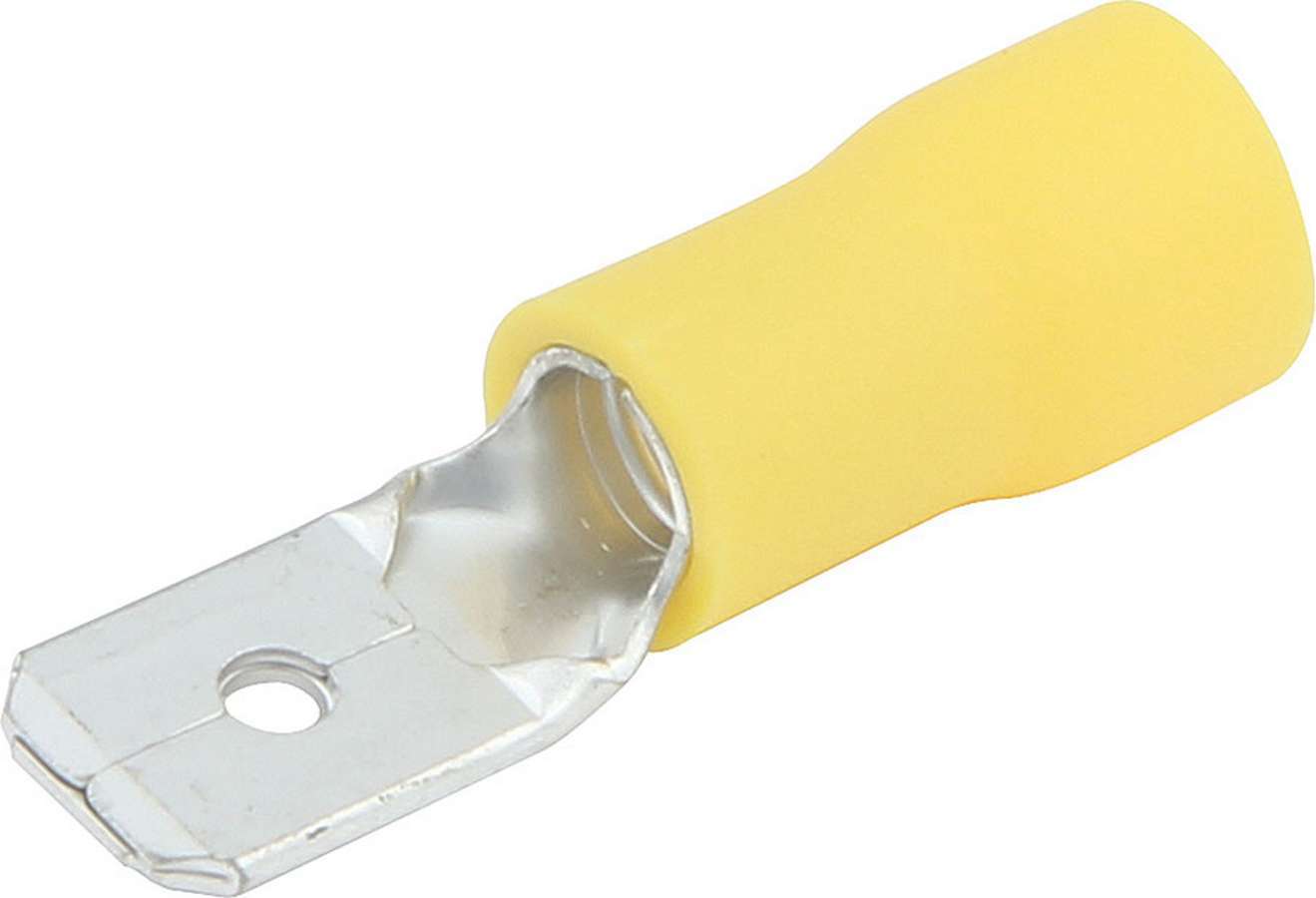 Spade Terminal - Insulated - 12-10 Gauge Wire - Male - Tin Plated Copper / Plastic - Yellow - Set of 20