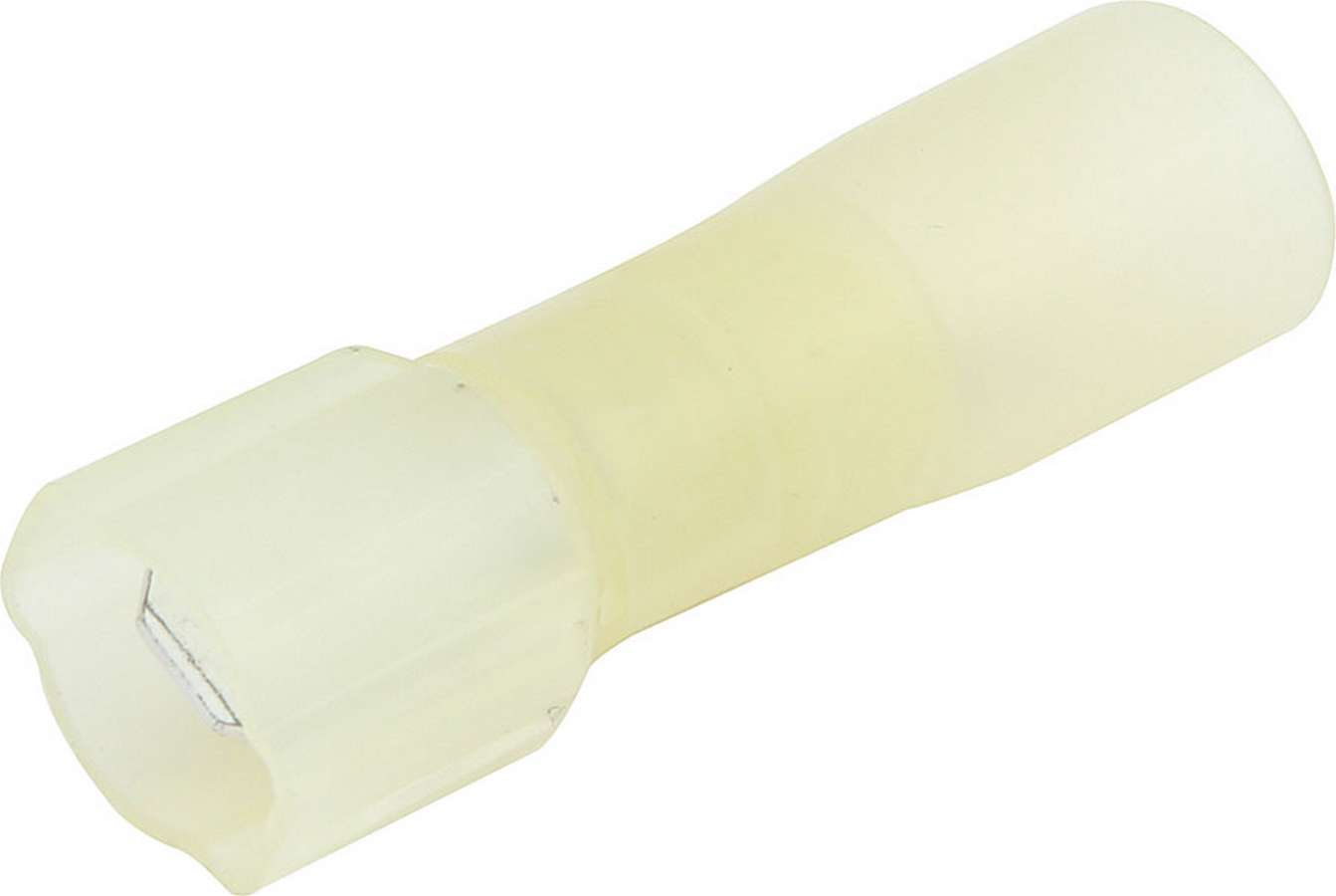 Spade Terminal - Heat Shrink - 12-10 Gauge Wire - Male - Tin Plated Copper / Plastic - Yellow - Set of 10