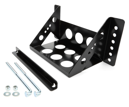 Battery Tray - 11 in Length x 7 in Wide - Hardware Included - Steel - Black Paint - Kit