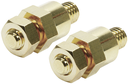 Battery Terminal - Side Mount - Bolt-On - 5/16 in Stud - Brass - Gold Plated - Pair