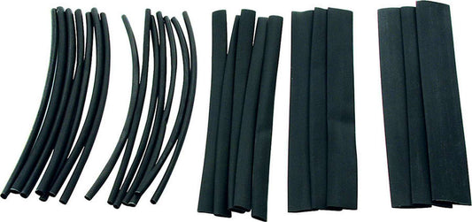 Shrink Sleeve Tubing - Plastic - Black - 1/8 to 1/2 in - Black - Kit