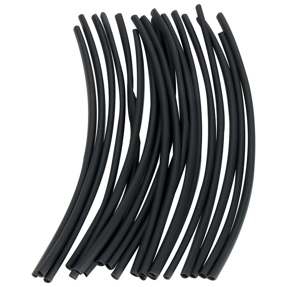 Shrink Sleeve Tubing - 1/8 in - Plastic - Black - Set of 20