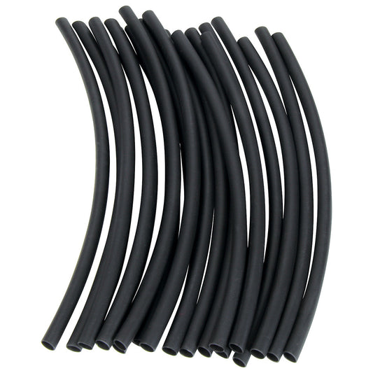 Shrink Sleeve Tubing - 3/16 in - Plastic - Black - Set of 20