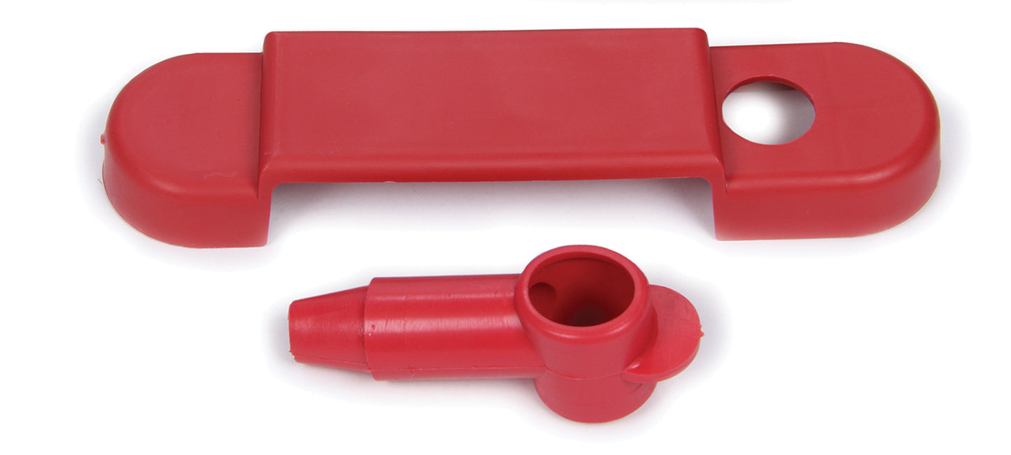 Terminal Block Cover - Boot / Cover - Plastic - Red - Allstar Buss Bar - Each