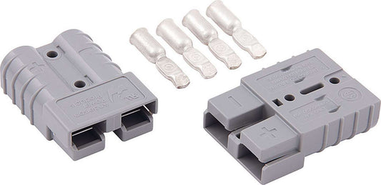 Battery Cable Connector - Quick Connect Plug - 50 amps - 6 Gauge - Plastic - Gray - Kit