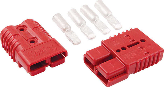 Battery Cable Connector - Quick Connect Plug - 175 amps - 2 Gauge - Plastic - Red - Kit