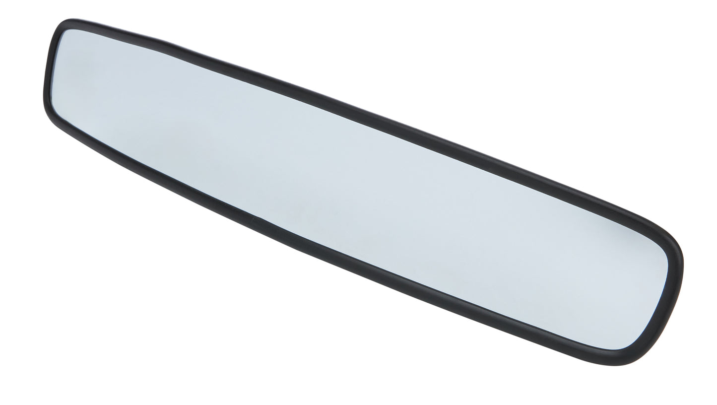 Mirror - Rear View - Convex - 17 in Wide x 3 in Tall - Steel - Black Paint - Each