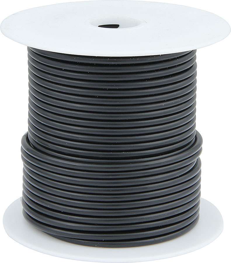 Wire - 20 Gauge - 100 ft Roll - Plastic Insulation - Copper - Black - Each