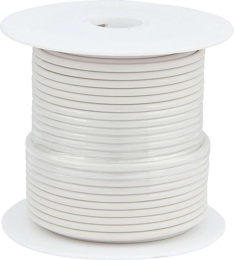 Wire - 20 Gauge - 100 ft Roll - Plastic Insulation - Copper - White - Each