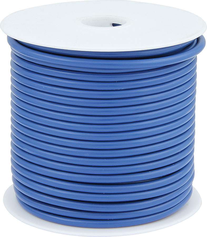 Wire - 12 Gauge - 100 ft Roll - Plastic Insulation - Copper - Blue - Each