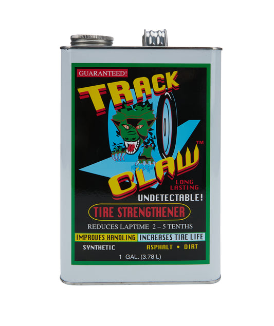 Tire Treatment - Track Claw - Strengthener - 1 gal Can - 0 to 150 Degree Tire Temps - Each