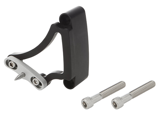 Timing Pointer - Adjustable - Stainless Hardware - Aluminum - Black Anodized - 6-3/8 in OD Balancer - Small Block Chevy - Each