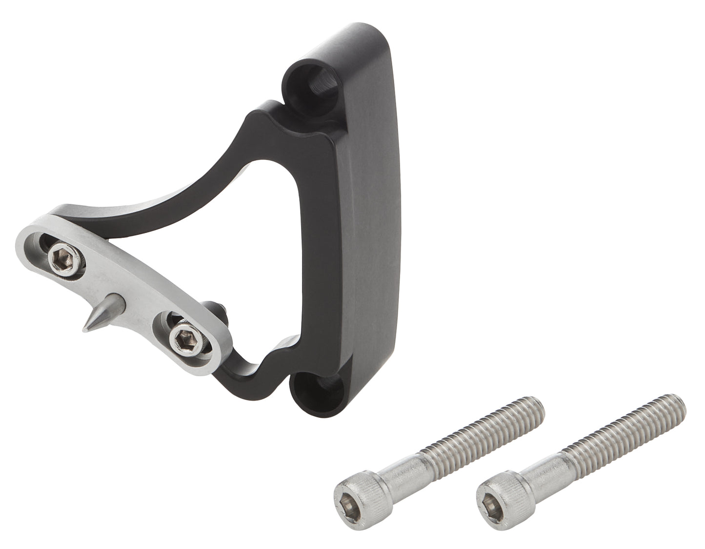 Timing Pointer - Adjustable - Stainless Hardware - Aluminum - Black Anodized - 7 in OD Balancer - Small Block Chevy - Each