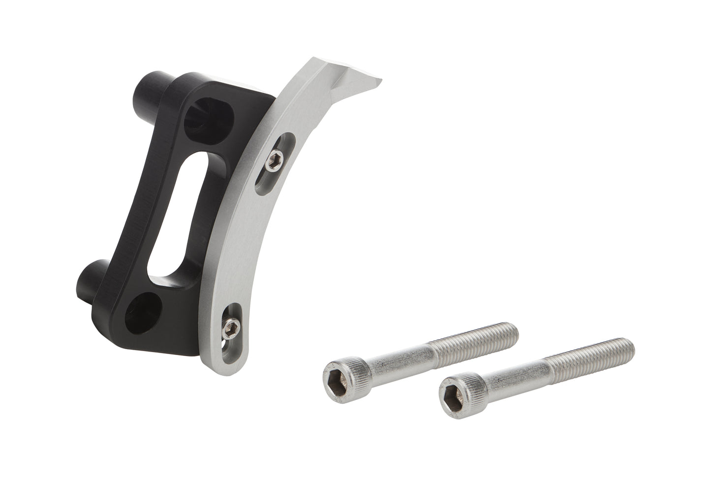 Timing Pointer - Adjustable - Stainless Hardware - Aluminum - Black Anodized - 11 O'clock Position - Small Block Ford - Each
