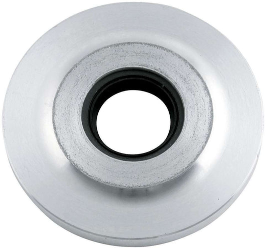 Cam Seal Plate - 2.382 in OD - Aluminum - Silver Anodized - Dart Aluminum Blocks - Small Block Chevy - Each
