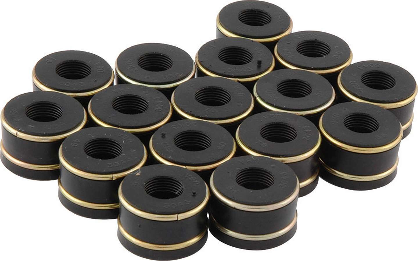 Valve Stem Seal - Umbrella - 11/32 in Valve Stem - 0.580 in Guide - Rubber - Small Block Chevy - Set of 16