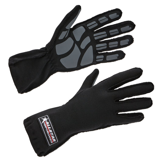 Driving Gloves - Outseam - Single Layer - Nomex - Black / Gray - Large - Pair