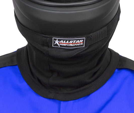 Helmet Skirt - Hook and Loop Attachment - Single Layer - Fire Retardant - Black - Each