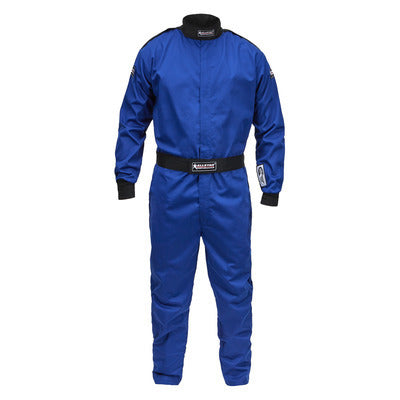 Driving Suit - 1-Piece - SFI 3.2A/1 - Single Layer - Fire Retardant Cotton - Blue - Medium-Tall - Each