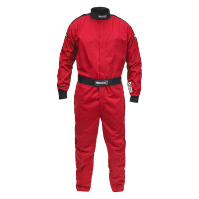 Driving Suit - 1-Piece - SFI 3.2A/1 - Single Layer - Fire Retardant Cotton - Red - Medium-Tall - Each