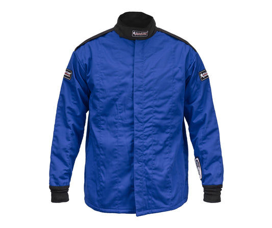 Driving Jacket - SFI 3.2a/5 - Multi Layer - Fire Retardant Fabric / Nomex - Blue - Small - Each