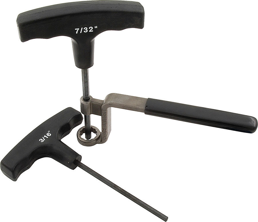 Valve Lash Wrench - 5/8 in Wrench - 3/16 and 7/32 in Allen - Insulated Handles - Steel - Polylock Assemblies - Kit