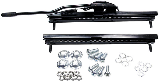 Seat Mount - Adjustable Slider - Steel - Black Powder Coat - Kit