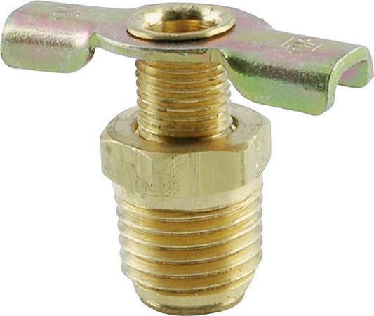 Petcock - 1/4 in NPT Thread - Brass - Each
