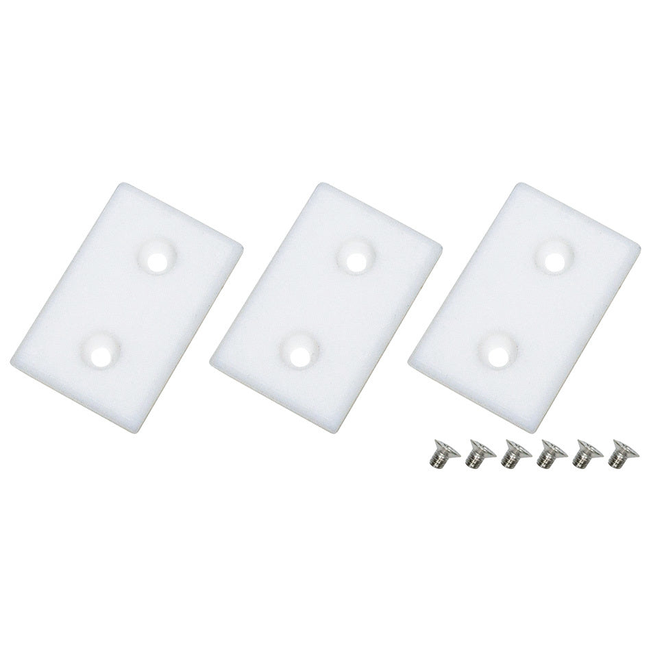 Tire Groover Pads - Rear - Screws - Plastic - White - Allstar Heated Tire Groover - Kit