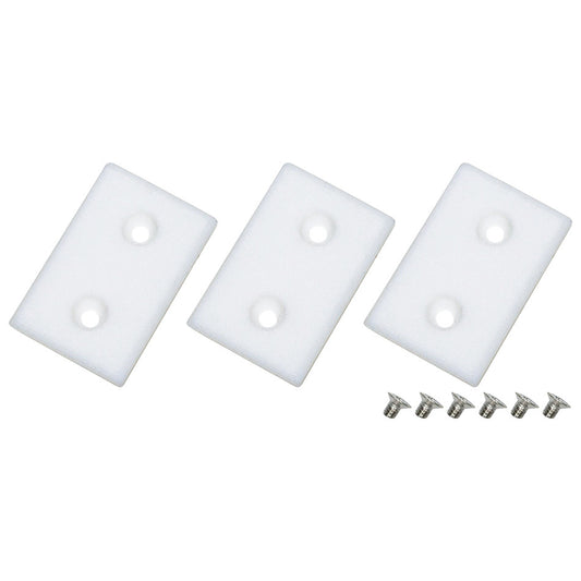 Tire Groover Pads - Rear - Screws - Plastic - White - Allstar Heated Tire Groover - Kit