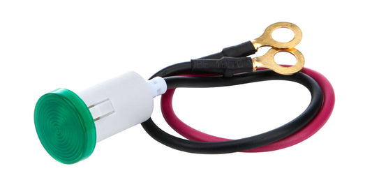 Warning Light - 12V - 1-2 in Diameter - Green - Allstar Gauge / Switch Panels - Each