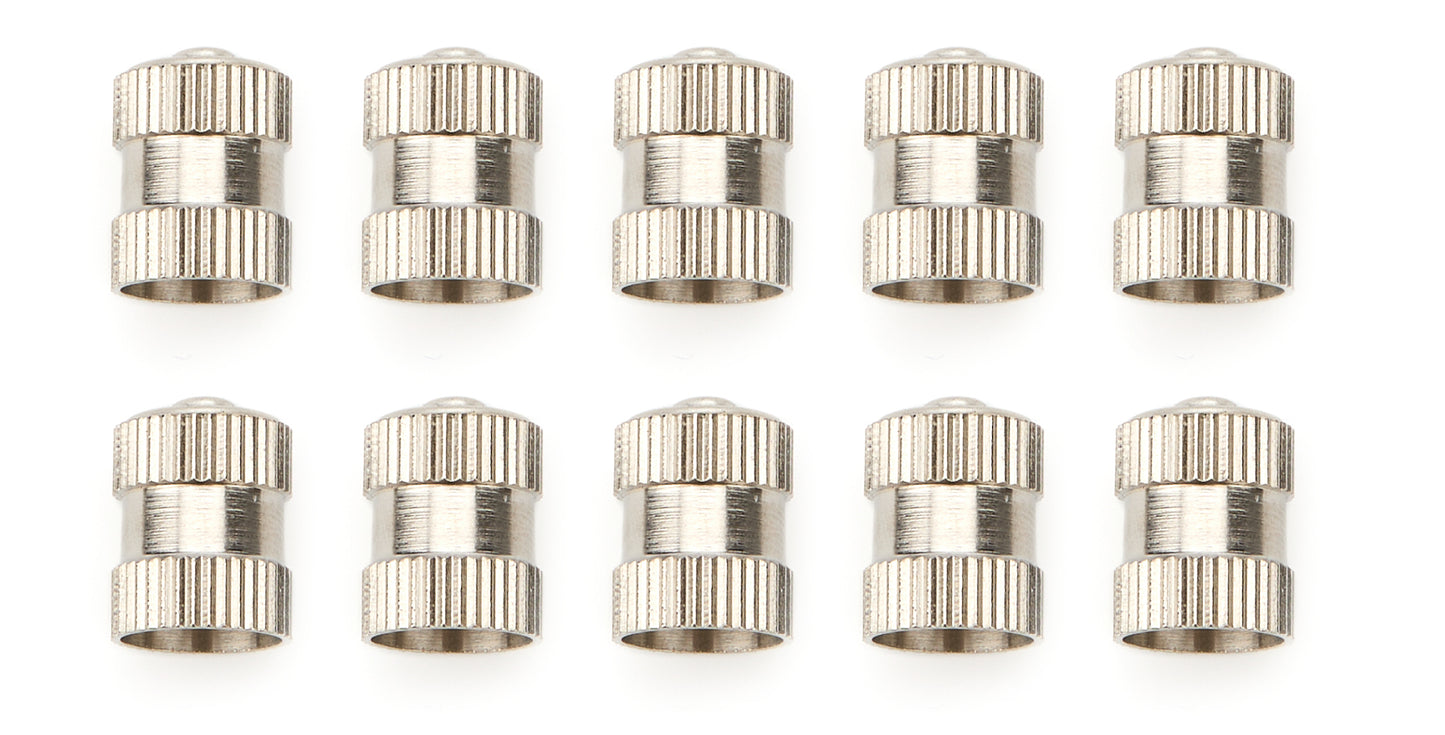 Valve Stem Cap - Stainless - Natural - Set of 10